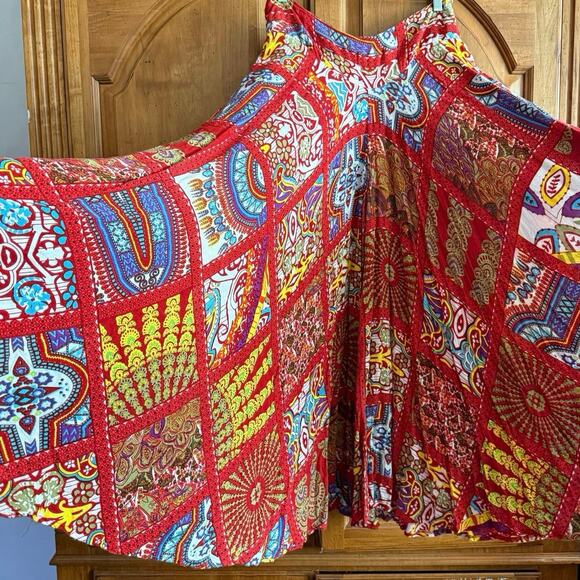 Earthbound Trading Co Gauchos WIDE leg palazzo pants boho gypsy M medium - Picture 15 of 15